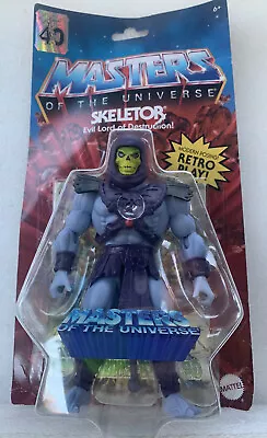 2022 Masters Of The Universe Origins Skeletor 40th Anniversary Mattel Retro • $26.99