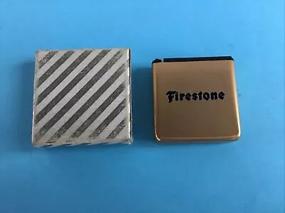 Vtg Mini Measuring Tape Firestone Park Avenue Stanley Promo No. 52 Tape In Box • $9.95
