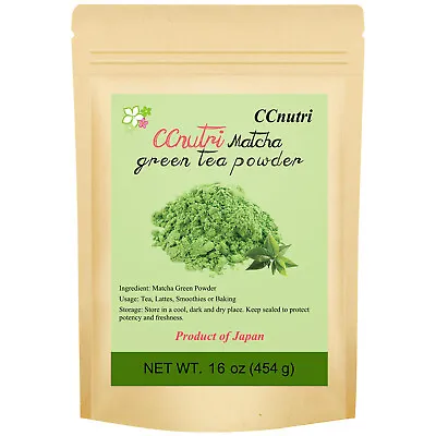 Premium Pure Matcha Green Tea Powder Natural Unsweetened Without Additives 16oz • $28.99