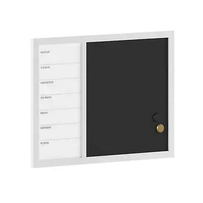 24 X18  Magnetic Weekly Calendar Dry Erase Board And Chalk Board • $20.92