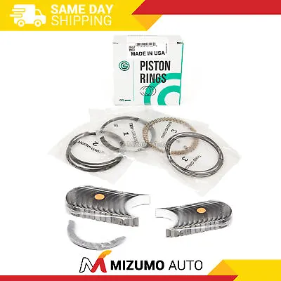 Piston Rings Main Rod Bearings Fit 96-00 Honda Civic SOHC D16Y5 D16Y7 D16Y8 • $79.95