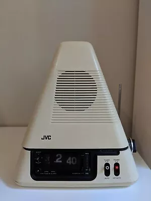 JVC Pyramid Video Capsule Television Vintage TV Flip Clock Portable CRT RF 3100D • $1499