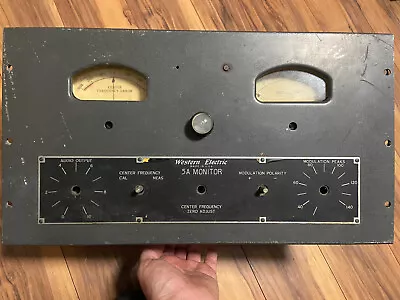 Very Rare Early Western Electric 5A Monitor Program Amplifier/modulation Monitor • $1250