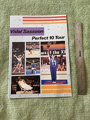 USA Olympic Gymnastics Vidal Sassoon 1984 Vintage Perfect 10 Tour Book Program • $15.99