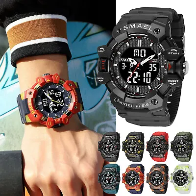 SKMEI Men Watch Analog Digital Movement Watch Waterproof Sports Wristwatch 2024 • $24.29
