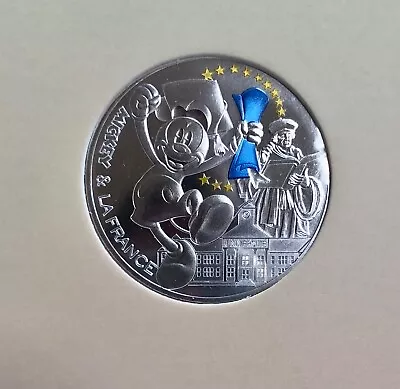 Mickey & La France 50 Euros Silver Coin Student / Etudiant 2018 Monnaie De Paris • $145.93