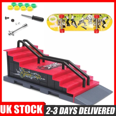 £10.89 • Buy Mini Finger Skateboards Ramp Accessories Set Fingerboard Skate Park Ramp For Kid