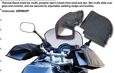 Motorcycle Scooter Quad Bike Handlebar Hand Muffs Over Gloves Winter Warmers • $25.25