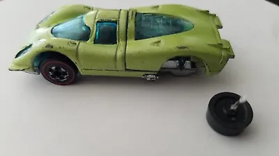 Hot Wheels Redline 1973 RARE Lime Green Florescent Porsche 917 READ DESCRIPTION • $262.77