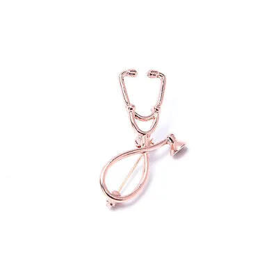 Fashion Trend Brooch Doctor Nurse's Stethoscope Brooch Medical Jewelry PinL APJ❤ • $5.19
