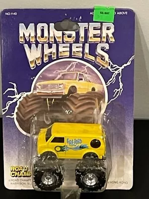 $19.99 • Buy Road Champs Monster Wheels 4x4 Monster Truck Yellow Firebird Chevy Van, 1/64