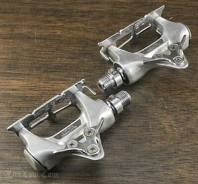 Vintage Shimano 600 PD-6207 Road Bike PEDALS 9/16  Clipless Ultegra Tour Bicycle • $58