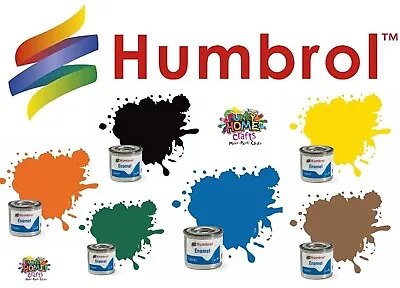 HUMBROL Enamel Model Paints 14ml Tins  Matt Satin Metallic Hobby Paints • £5.99