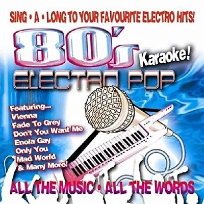 80's Electro Pop Karaoke Karaoke Audio CD New FREE & FAST Delivery • £6.65