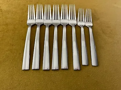 Set Of 8 Forks Dinner/salad Oneida MADISON AVENUE  Stainless Flatware • $29.75