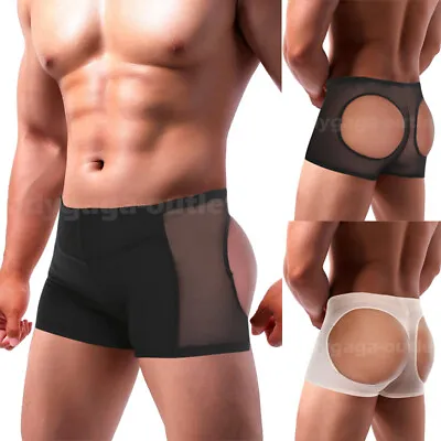 Men Butt Lifter Shorts Body Shaper Booty Enhancer Panty Tummy Control Underwear • $4.79