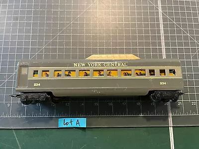 Marx Train NYC Meteor Gray 234 LIGHTED Observation Passenger Car 3/16th LOT A2 • $49.95