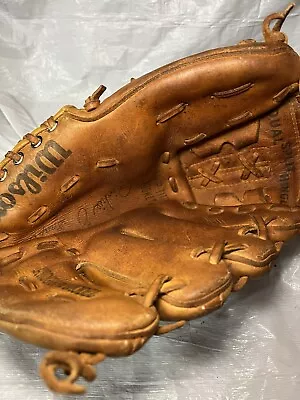 Wilson A2000 Baseball  Glove - Brown Richie Zisk Printed Autograph Vintage • $10