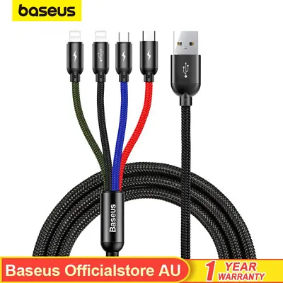 $8.99 • Buy Baesus 4 In 1 Charger Cable USB Type C For Apple Micro Cord For IPhone Android