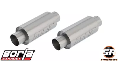 Borla 401339 Universal Resonator Muffler 3  Center In X Out - Pair • $269.90