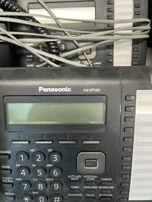 Panasonic KX-DT543 Digital 3-line Phone - Black - Pre-owned - Great Condition  • $75