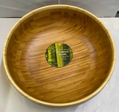 Totally Bamboo Classic Extra-Large Bamboo Serving Bowl 16  X 16  X 6  • $70.16