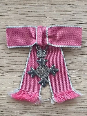 £100 • Buy Miniture MBE Medal With RIBBON