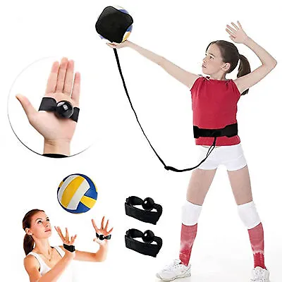 Volleyball Rebounder Spike Trainer Belt Compact Size Adjustable Elastic Tool • $11.27