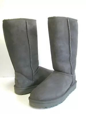 Ugg Classic Tall Ii Women Boots Suede Grey Us 10 /uk 8.5 /eu 41 • $159.99