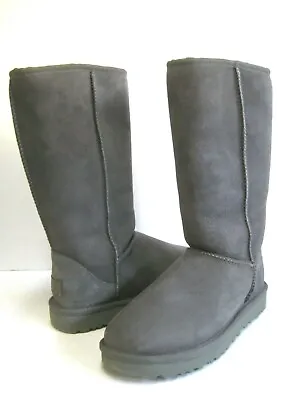 Ugg Classic Tall Ii Women Boots Suede Grey Us 8 /uk 6 /eu 39 • $169.99