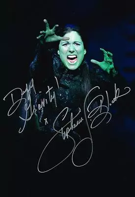 Stephanie J. Block Elphaba SIGNED  Defy Gravity  Wicked Huge 12x18 Photo COA • $149