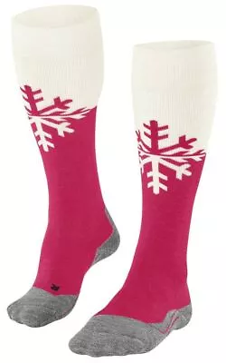 Falke Womens SK2 Intermediate Skiing Knee High Socks - Rose Red • £34.95