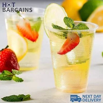 Plastic Cups Clear 7oz For Water Coolers / Vending Disposable Plastic Cups UK • £2.96