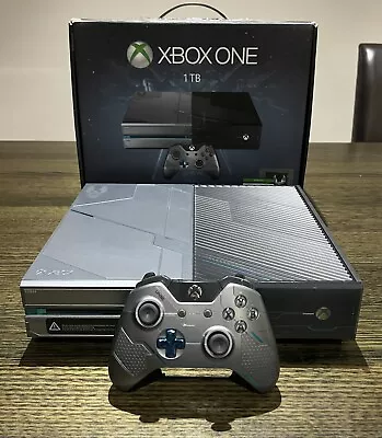 Xbox One Halo 5 Limited Edition Guardians 1TB Console- Boxed Good Condition RARE • $300