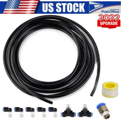$21.86 • Buy PUSH LOCK Black Vacuum Fitting Kit Turbo Wastegate & Solenoid For Turbo Vehicles