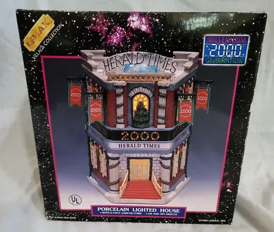 Lemax Village Collection Millennium 2000 Herald Times In Original Box &Packaging • $37.99