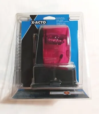 X-Acto NEW Vacuum Mount Manual Pencil Sharpener Pink  • $9.90