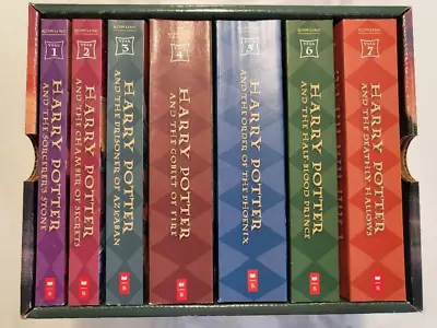 Harry Potter The Complete Series J.K. Rowling Books Box Set 1-7 Case Paperback • $19.99