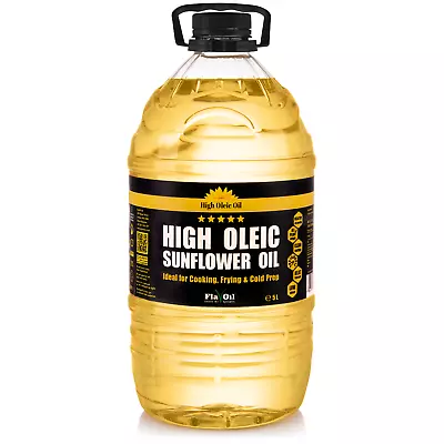 5L  FlavOil High Oleic Sunflower Oil HOSO Vegetable Cooking Oil Versatile • £29.99