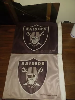 Two Oakland Raiders Car Flags Without Sticks. • $6