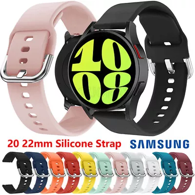 For Samsung Galaxy Watch 5 Pro 45mm 6 4 Classic 40/42/44/47 Silicone Strap Band • $5.99