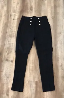 Zara Basic Body Shaping Legging Pants With Decorating Gold Buttons Size M! • $26