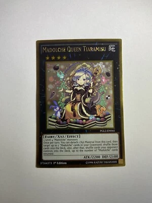 £6.30 • Buy Madolche Queen Tiaramisu PGL2-EN045 Gold Rare 1st Edition YuGiOh Card