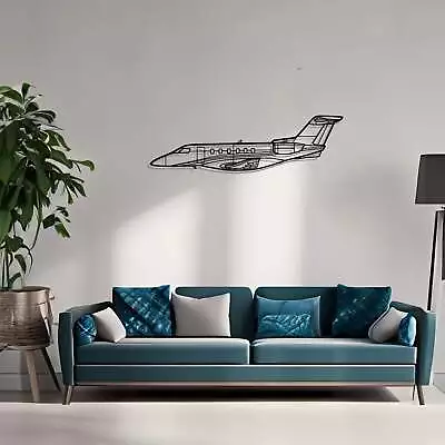 PC-24 Silhouette Metal Wall Art Airplane Silhouette Wall Decor Metal Aircraft • $119