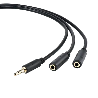 3.5mm Stereo Jack Extension Cable Male To 2 X Female For Headphone/Aux/MP3 • £6.45