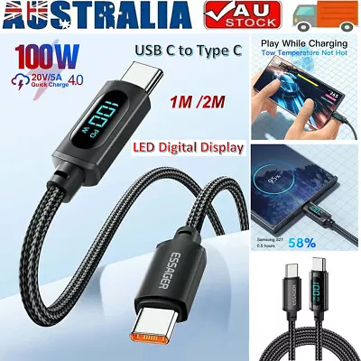 5A USB C To Type C Charger Cable PD Fast Charging Data Cord For Samsung Huawei • $4.59