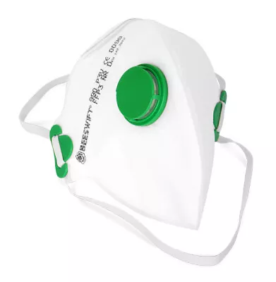 Beeswift Fold Flat P3 Mask With Valve Pack Of 2 • £4.90