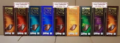 Moser Roth Privat Chocolates 9 Flavors Bars (Made In Germany) • $49.99