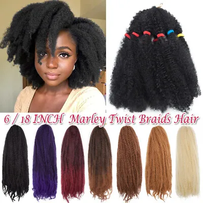 FUll THICK Afro Twist Marley Braiding Hair For Faux Locs Crochet Hair Extensions • $46.60