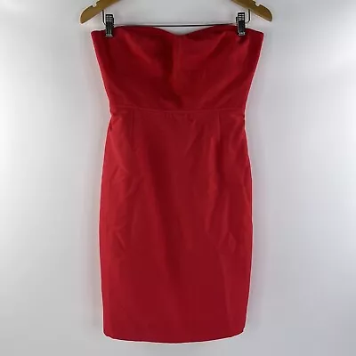 J Crew Womens Dress Size 10 AUS 6 US Hot Pink Strapless Short Length Cocktail • $20